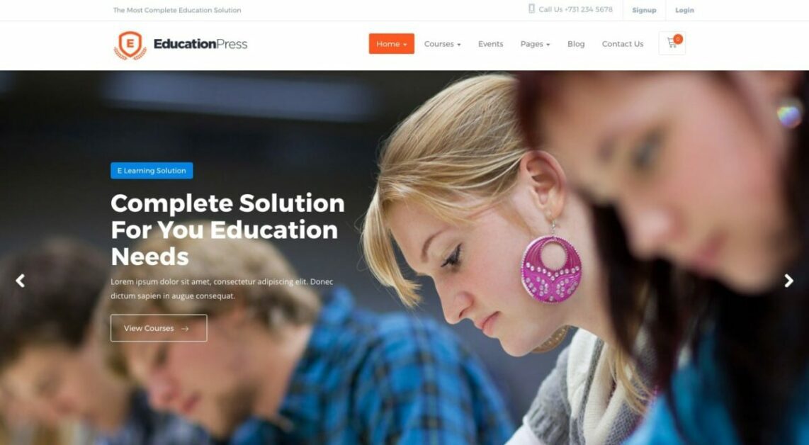 educationpress wordpress theme