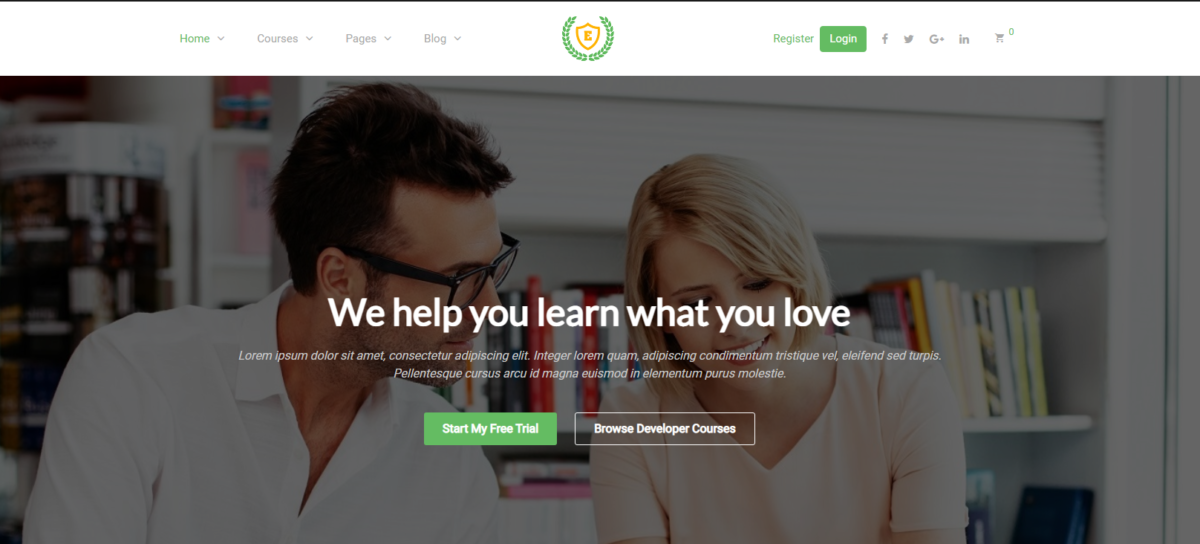 epsilon elearning lms wordpress theme