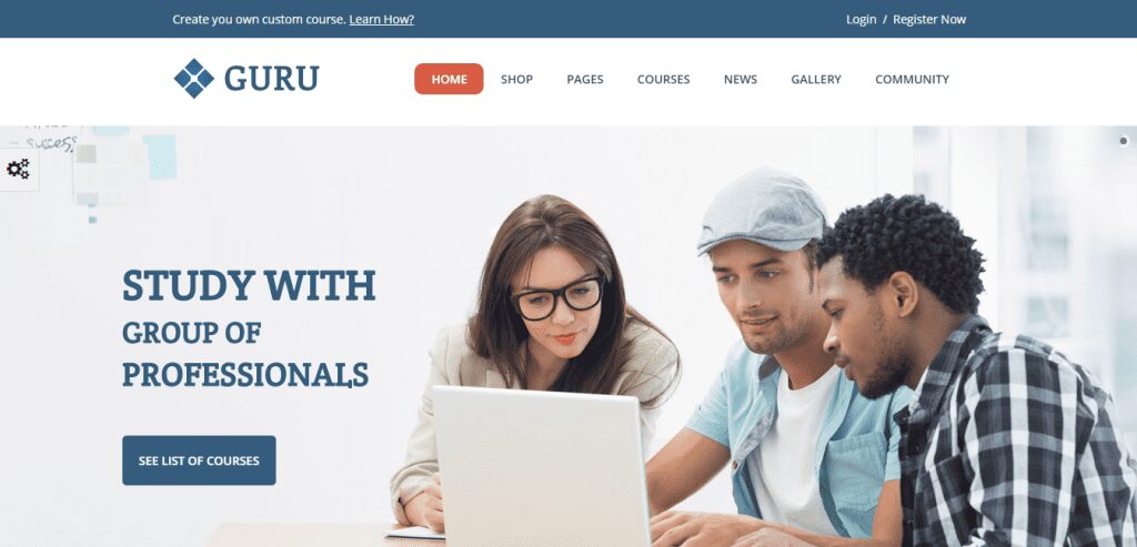 guru lms wordpress theme