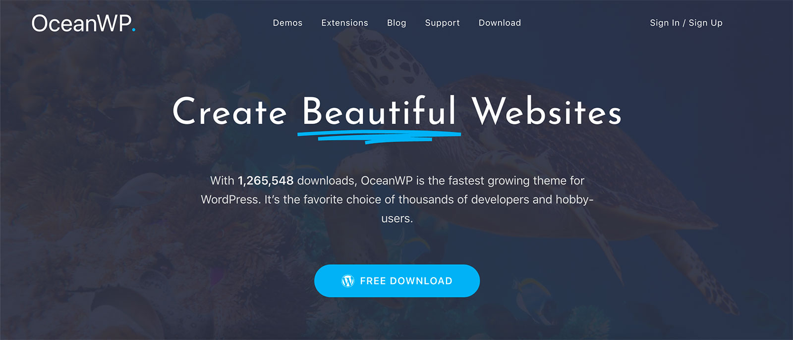 oceanwp wordpress template