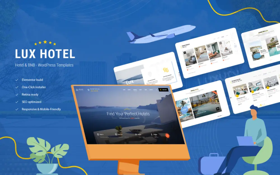 luxhotel hotel & bnb wordpress theme