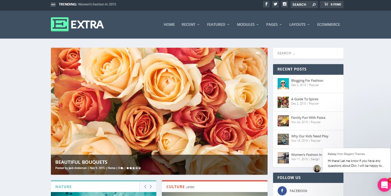 extra modern wordpress news theme for all websites