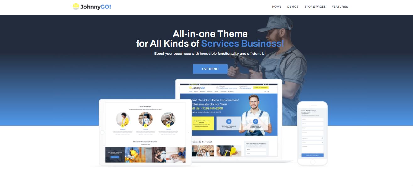 johnnygo personnel daily service templatemonster wordpress theme for you