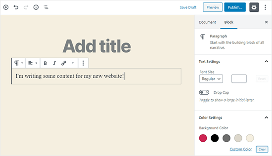 wordpress cms content editor