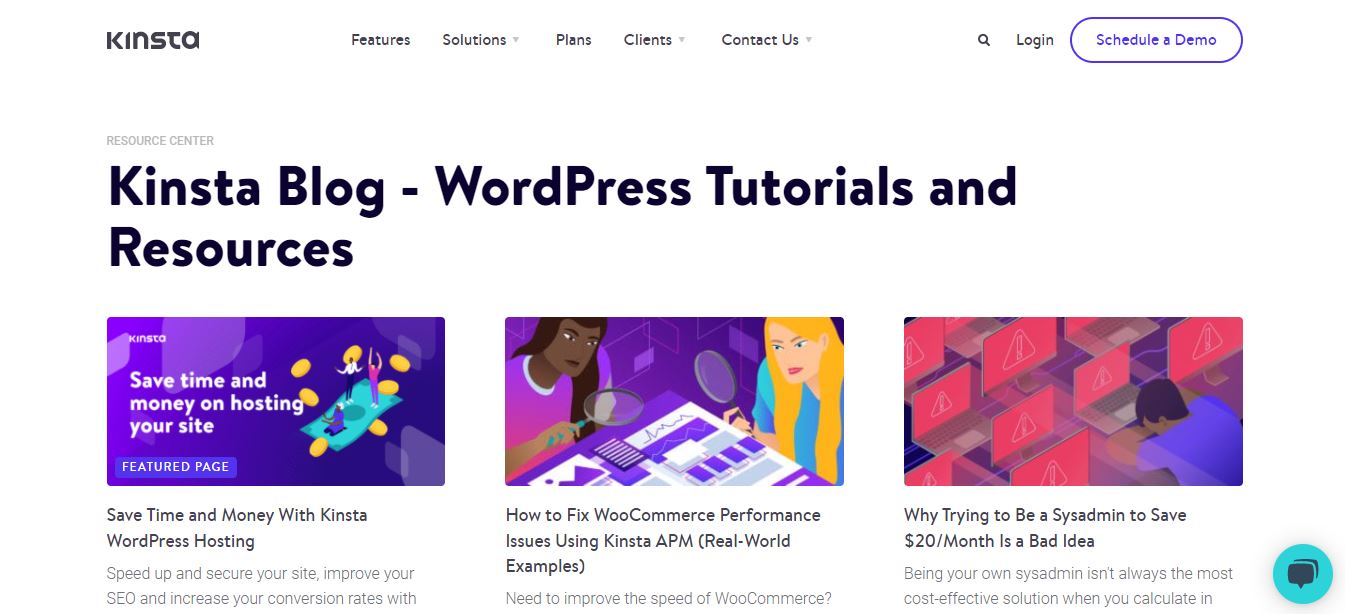 kinsta blogs about wordpress