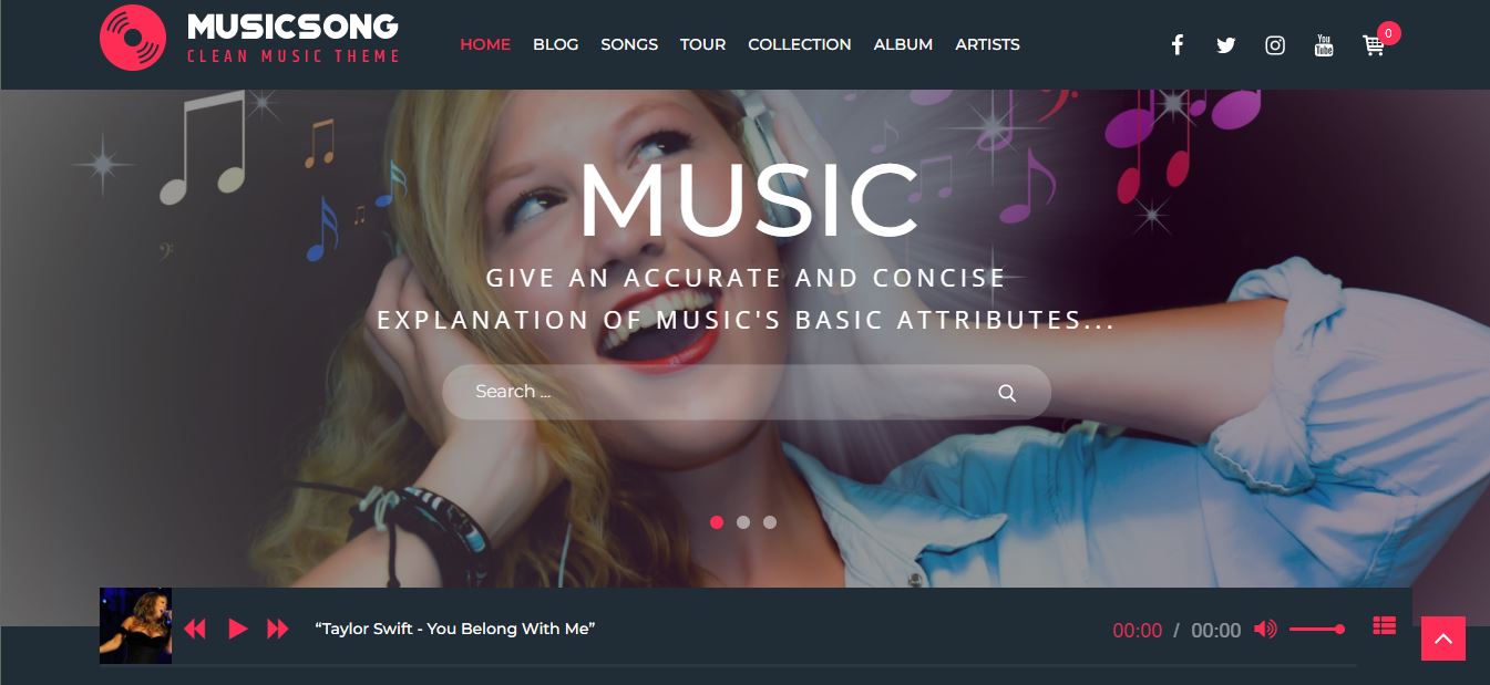 musicsong wordpress podcast theme