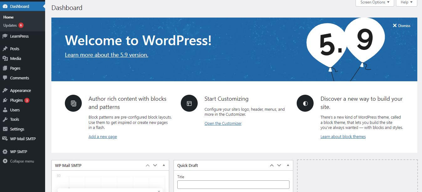 wordpress 5.9