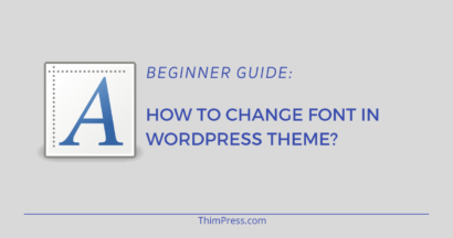 wordpress change font