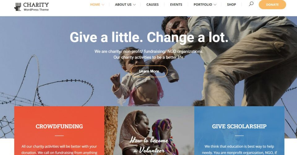 charitix nonprofit charity theme changelog