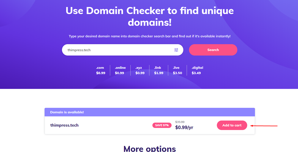 domain checker domain name and web hosting