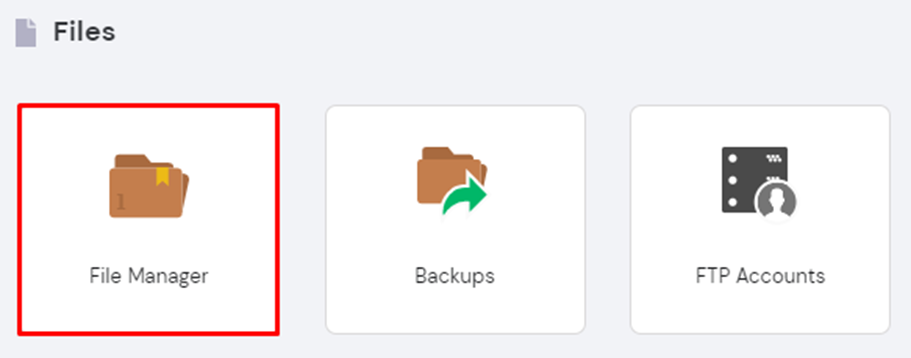 hpanel file manager