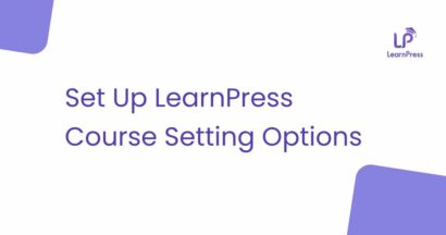 Set Up LearnPress Course Setting Options