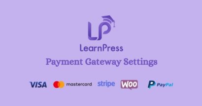 learnpress payment gateway settings