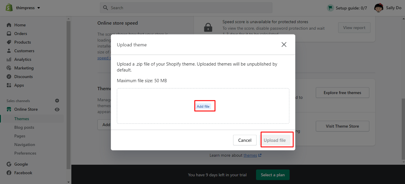 shopify tips upload file
