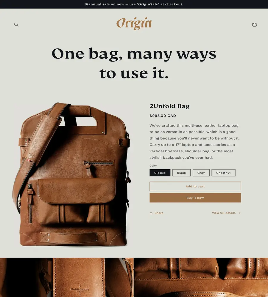 Origin Shopify Theme