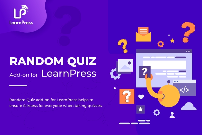 random quiz add on for learnpress
