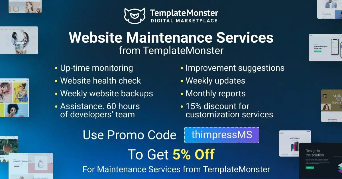TemplateMonster Website Maintenance Service