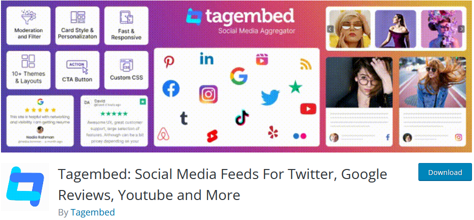 social media feeds by Tagembed