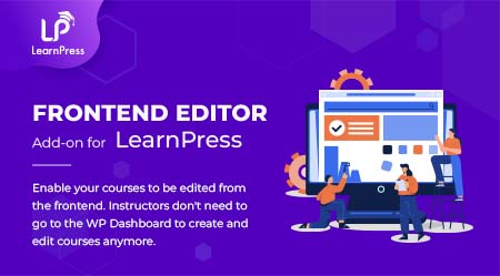 Frontend Editor Add-on for LearnPress