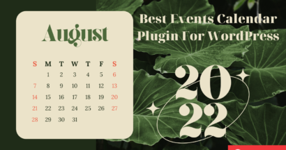 list of 8 best events calendar plugin for wordpress