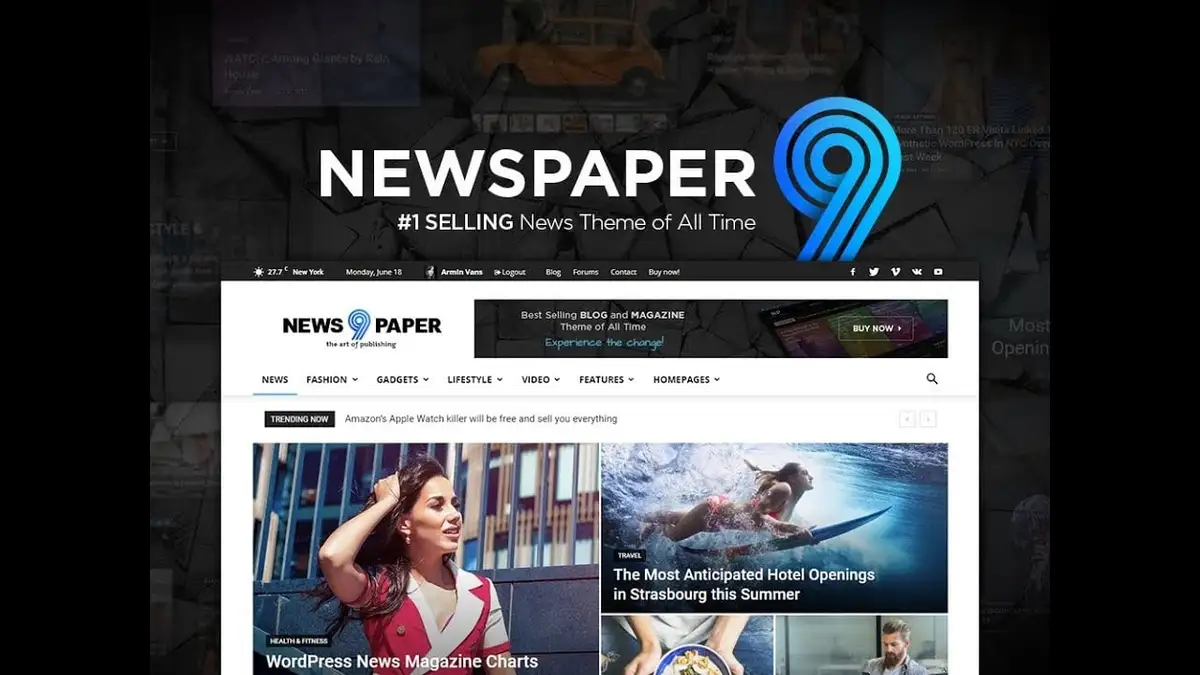 Newspaper a Typical News WordPress Theme