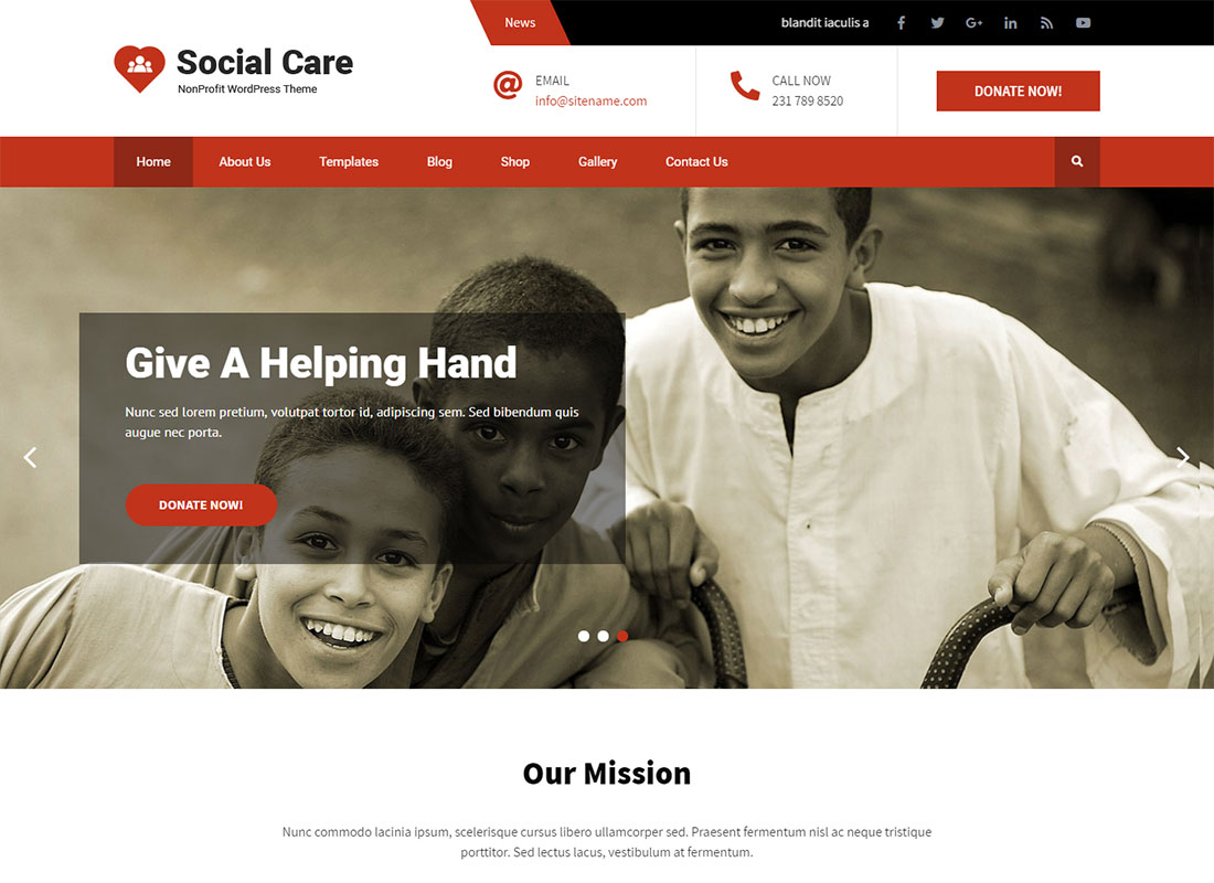 social care lite the fetish theme for church wordpress