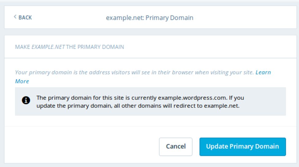 step 3 update primary domain