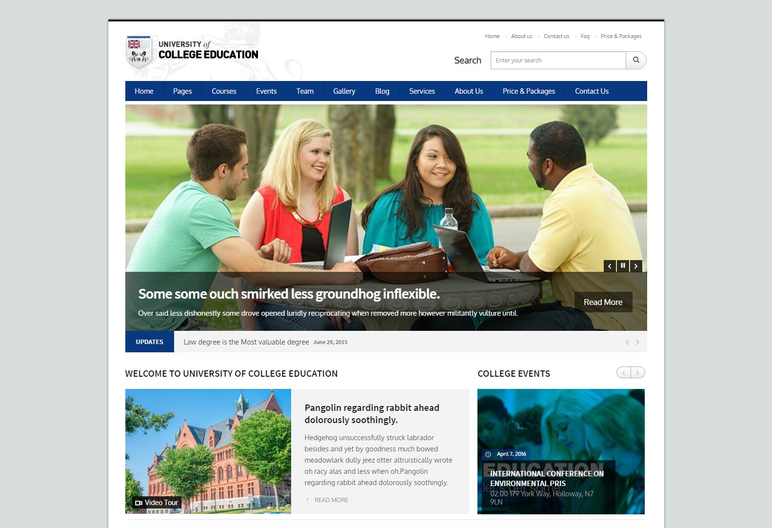 university the best education wordpress theme for univeristy