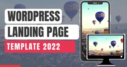 wordpress landing page template