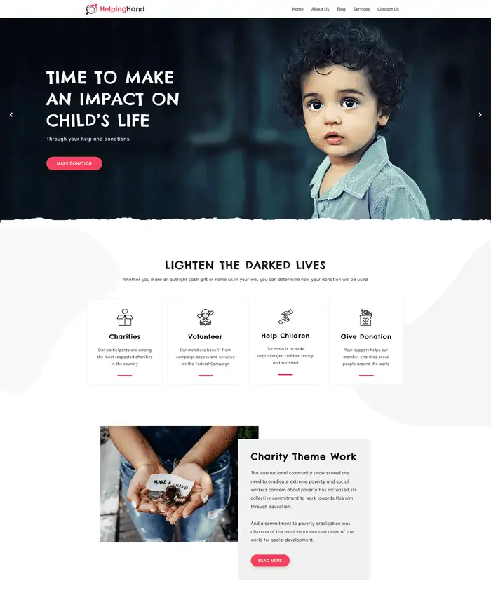 colorway - a fairy of free landing page wordpress land
