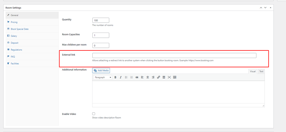 wp hotel booking v2.0.0 external link attachment