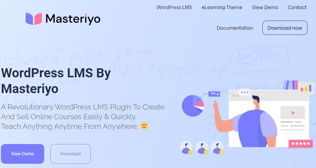 masteriyo - a medusa with magic power in the best wordpress lms plugins