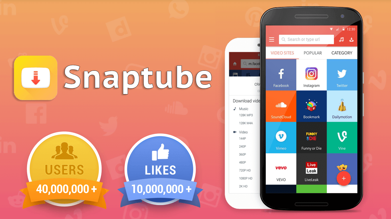 snaptube - the best free video downloader apps for android