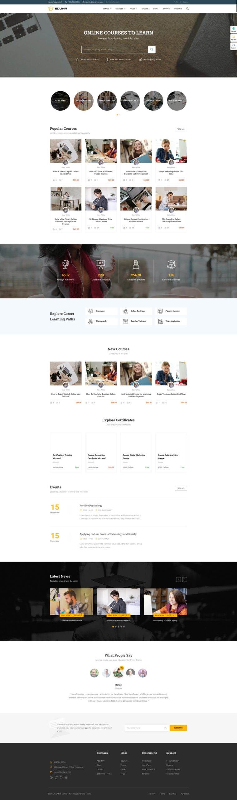 Eduma Demo Coursera - Education WordPress Theme