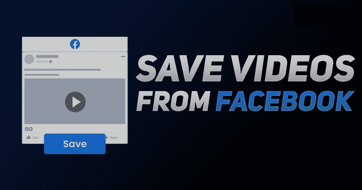 save fb video to iphone