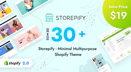 Storepify | Minimal Multipurpose Shopify Theme