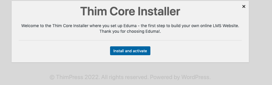 Thim Core Installer