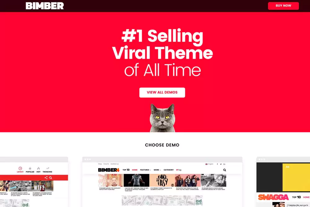 Bimber - Viral Magazine WordPress Theme