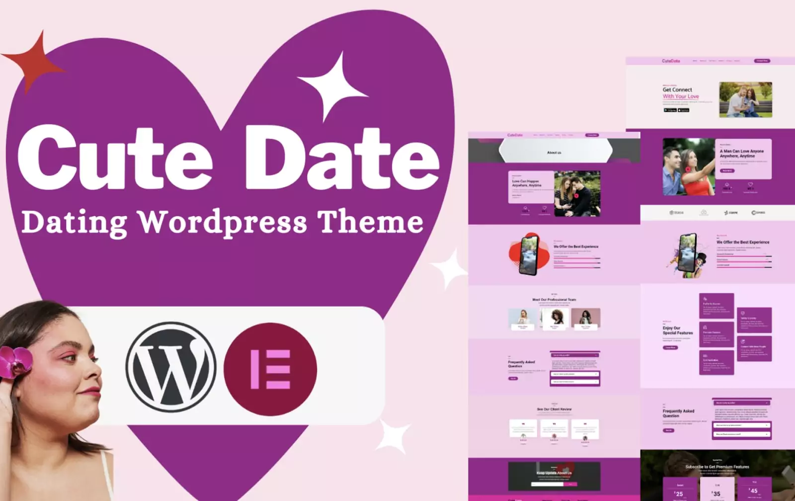 Cute-Date Dating WordPress Theme