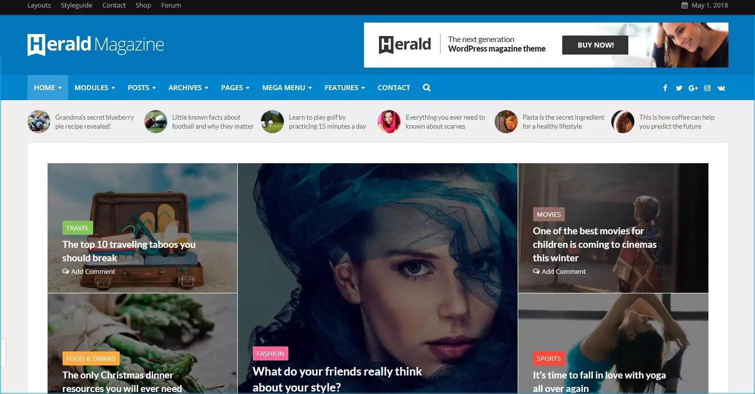 Herald - Newspaper & News Portal WordPress Theme