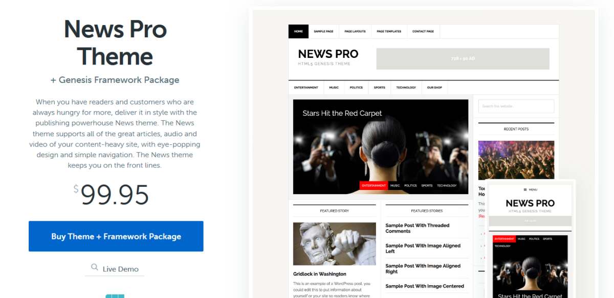 News Pro WordPress Theme