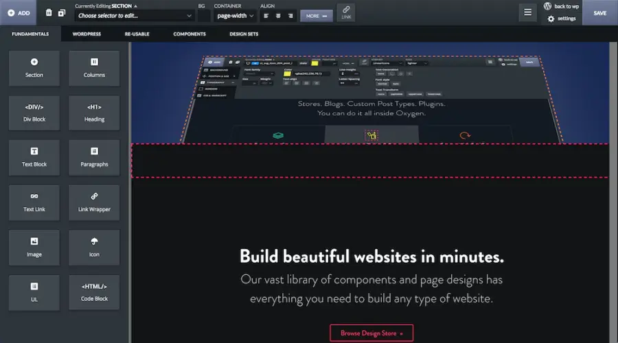 Oxygen Website Builder