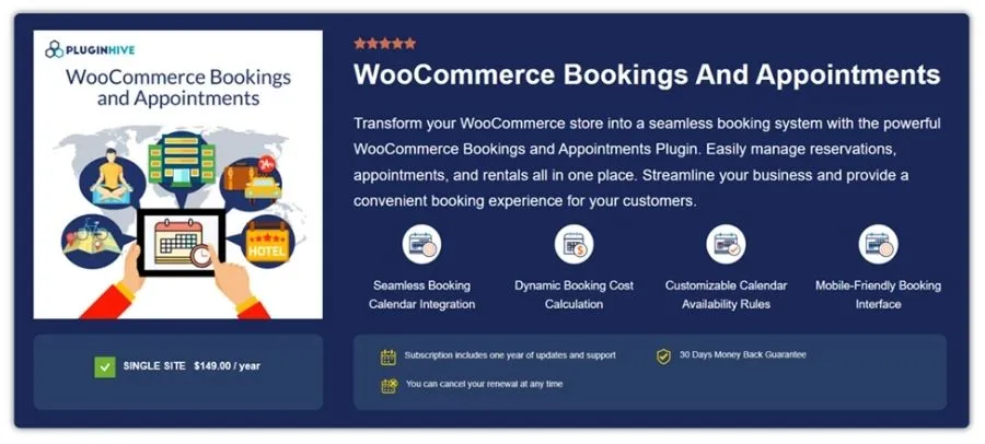 woocommerce-bookings-and-appointments WooCommerce Bookings and Appointments