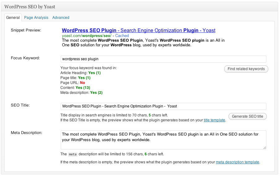 Yoast SEO - WordPress Seo Tool