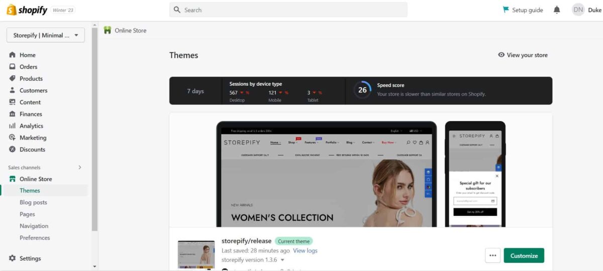 How To Change Shopify Theme Without Losing Content 2023 