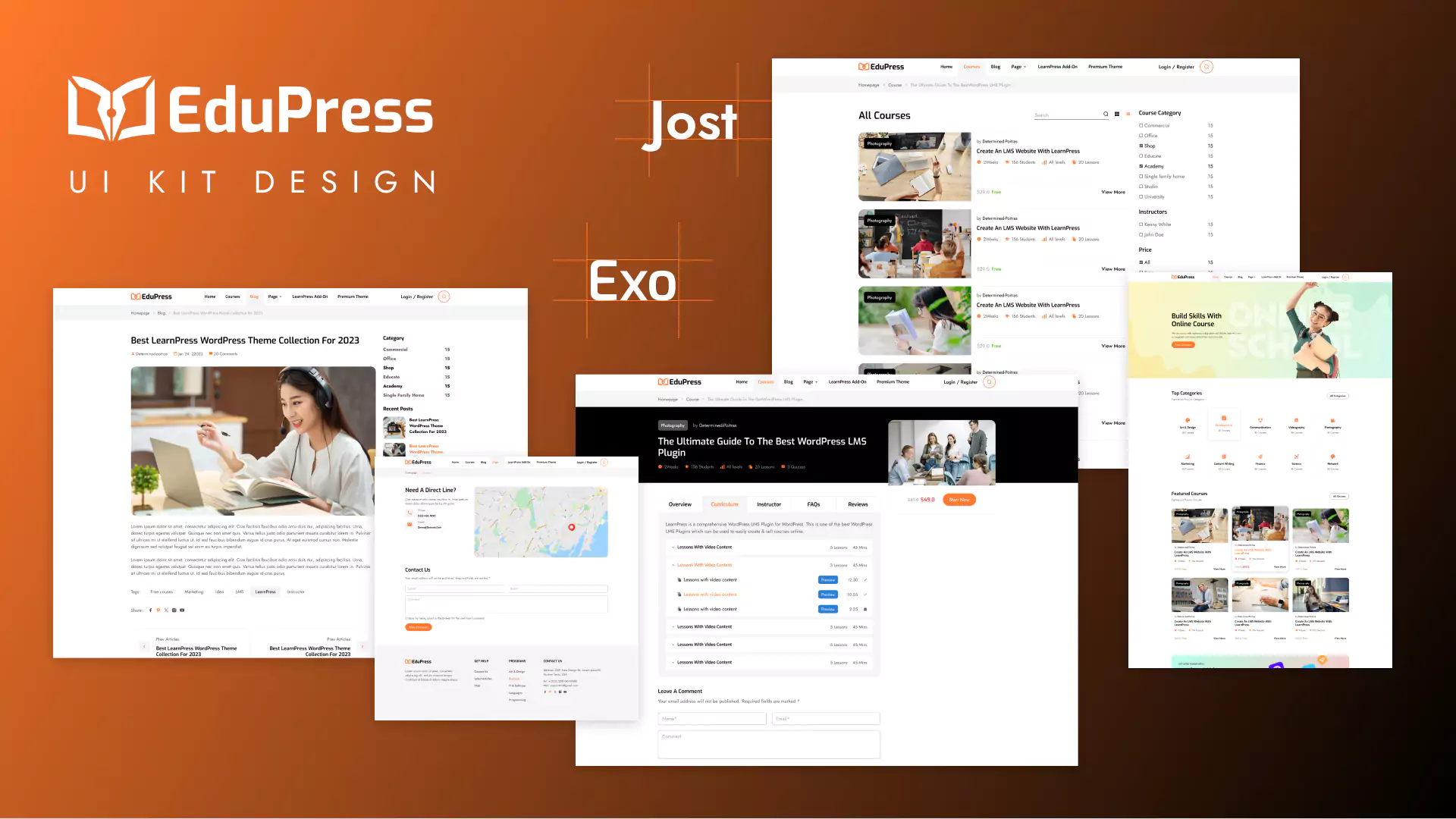 EduPress UI Kit Design