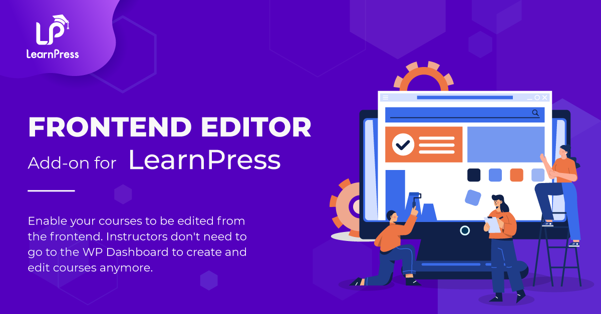 Frontend Editor add-on for LearnPress
