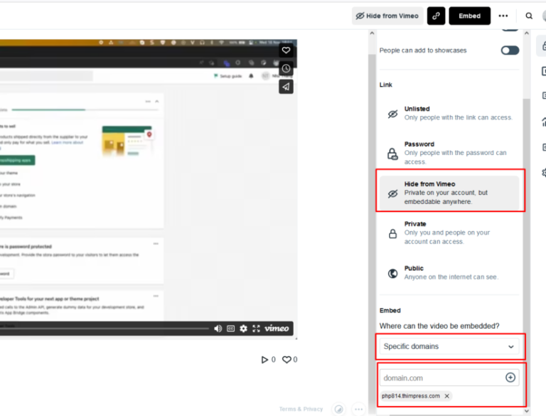 Manage Vimeo Privacy Settings & Add A Team Member