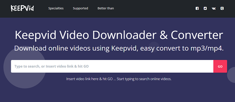 Video Downloader - Keepvid