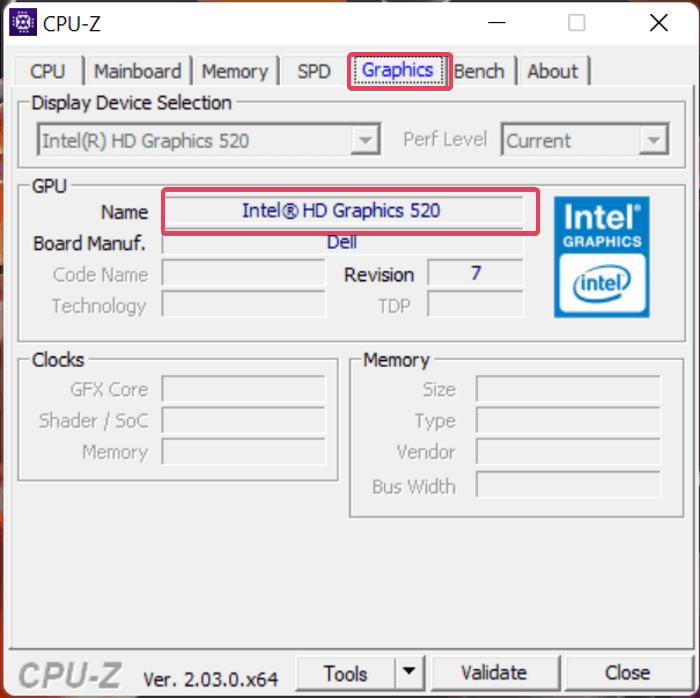 Check Graphics Card with CPU-Z